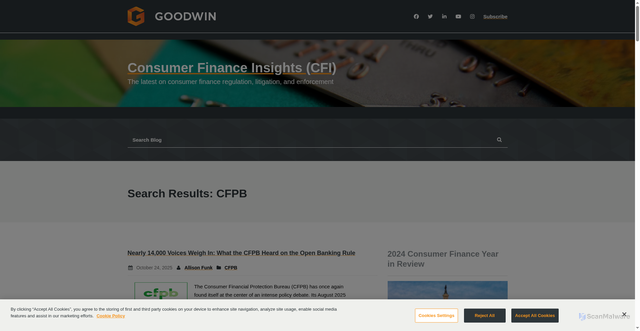 Security scan screenshot of https://www.consumerfinanceinsights.com/category/cfpb/