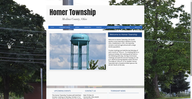 Security scan screenshot of https://www.homertwpohio.gov/