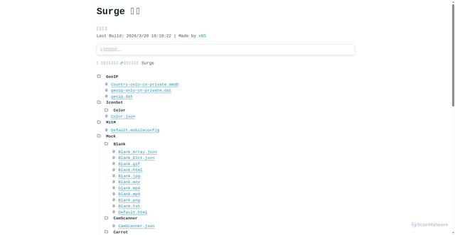 Security scan screenshot of https://config-x16lx8d8r3.edgeone.dev/