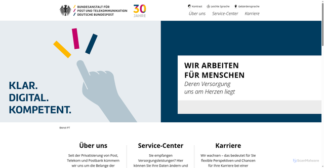 Security scan screenshot of https://www.banst-pt.de/