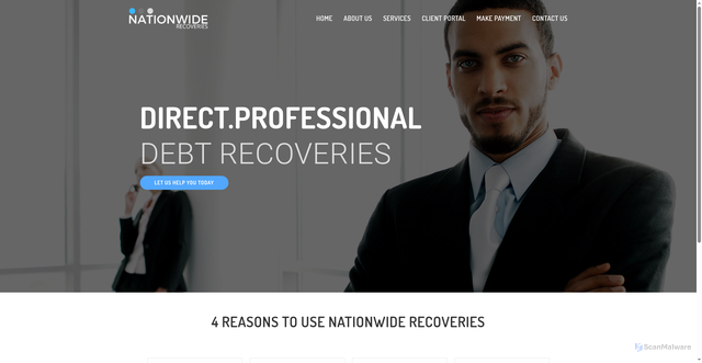 Security scan screenshot of https://www.nationwiderecoveries.com.au