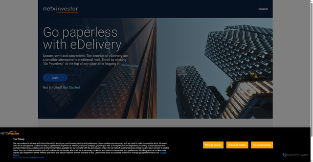 Security scan screenshot of https://www.netxinvestor.com/