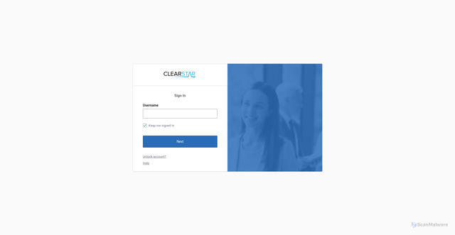Security scan screenshot of https://portal-backgroundcheck.clearstar.net