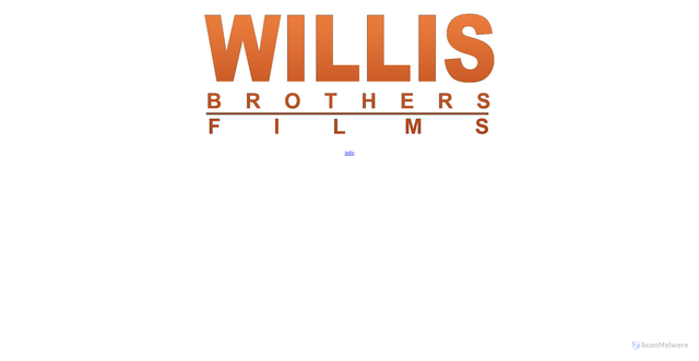 Security scan screenshot of http://www.brucewillis.com/