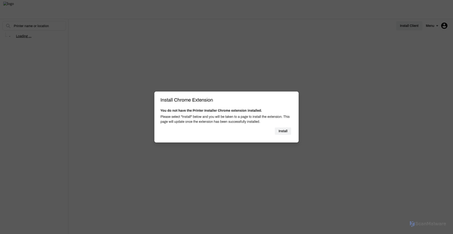 Security scan screenshot of https://heartlandhcs.printercloud.com