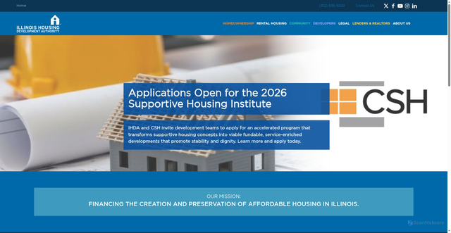 Security scan screenshot of https://www.ihda.org/