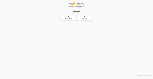 Security scan screenshot of https://referrals.holonsolutions.com