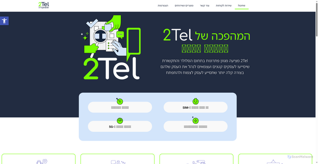 Security scan screenshot of http://2.tel/