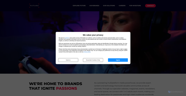 Security scan screenshot of https://futurehybrid.tech