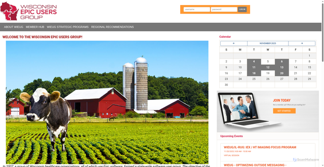 Security scan screenshot of https://www.wieug.net/i4a/pages/index.cfm?pageid=3359