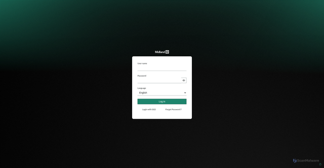 Security scan screenshot of https://midlandsbprod.service-now.com