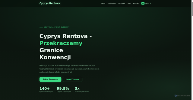 Security scan screenshot of https://cyprysrentova.net/