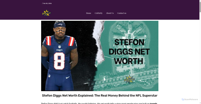 Security scan screenshot of https://swaggerdary.com/stefon-diggs-net-worth/