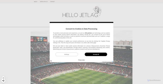 Security scan screenshot of https://hellojetlag.com/visit-camp-nou-watch-fc-barcelona/