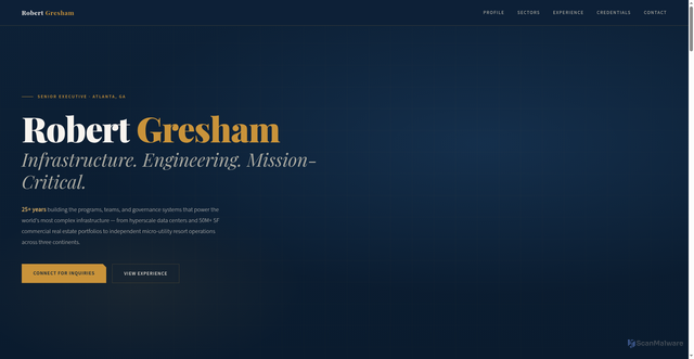 Security scan screenshot of https://robertgresham-osgpgmo7tm.edgeone.app/