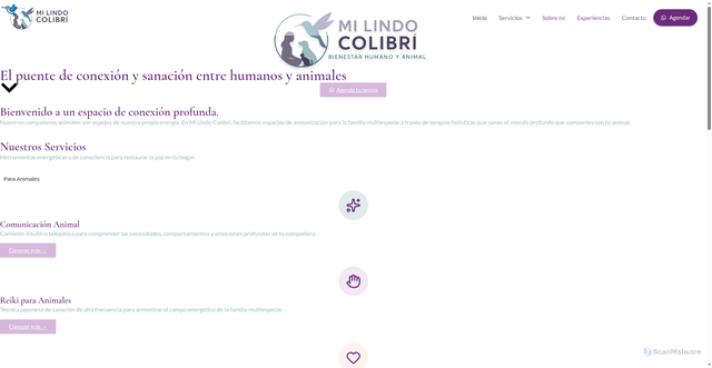 Security scan screenshot of https://milindocolibri.com/