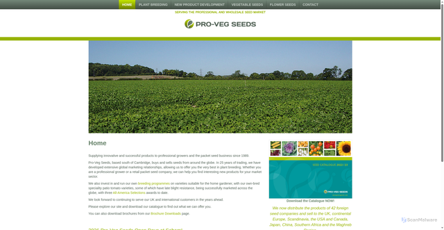 Security scan screenshot of https://provegseeds.com