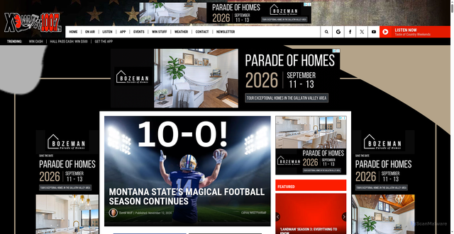 Security scan screenshot of https://xlcountry.com/montana-state-bobcats/