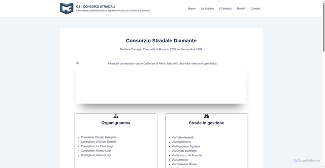 Security scan screenshot of http://www.consorzistradali.it/diamante.html