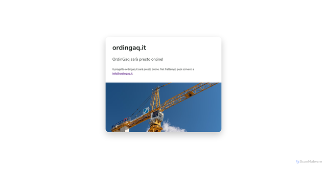 Security scan screenshot of https://www.ordingaq.it/