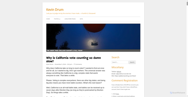 Security scan screenshot of https://jabberwocking.com/why-is-california-vote-counting-so-damn-slow/