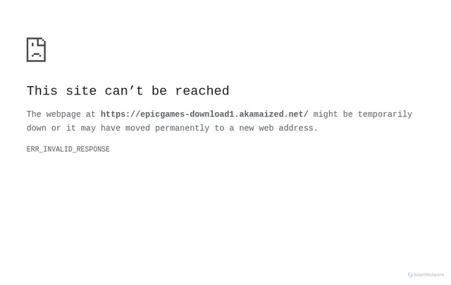 Security scan screenshot of https://epicgames-download1.akamaized.net/