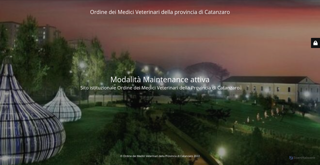 Security scan screenshot of https://www.ordineveterinaricatanzaro.it/