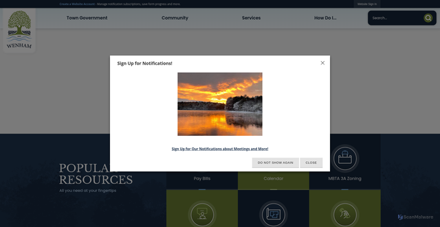 Security scan screenshot of https://wenhamma.gov/