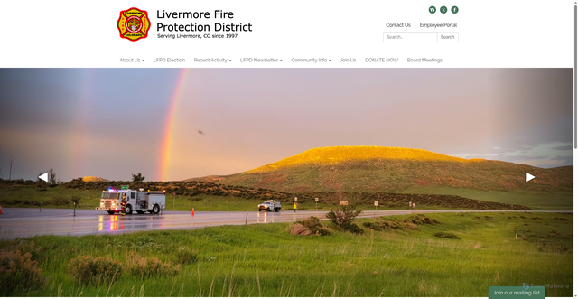 Security scan screenshot of https://www.livermorefireco.gov/