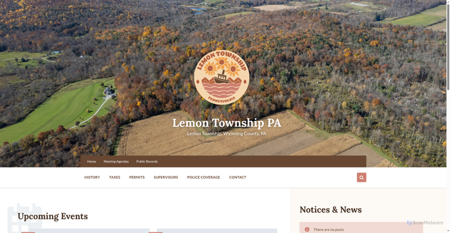 Security scan screenshot of https://lemontownshippa.gov/