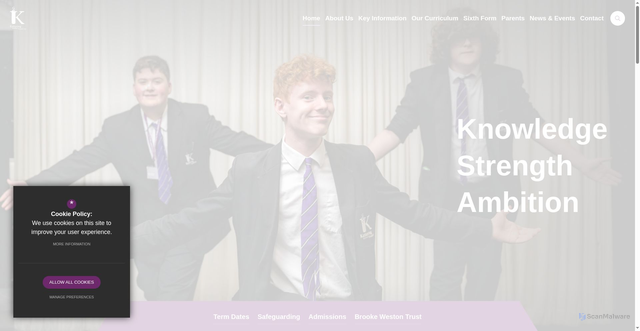 Security scan screenshot of https://www.ketteringscienceacademy.org/