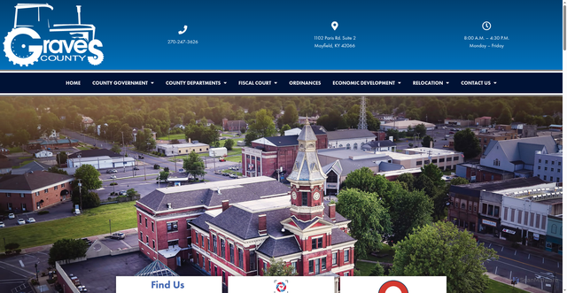 Security scan screenshot of https://www.gravescountyky.gov/