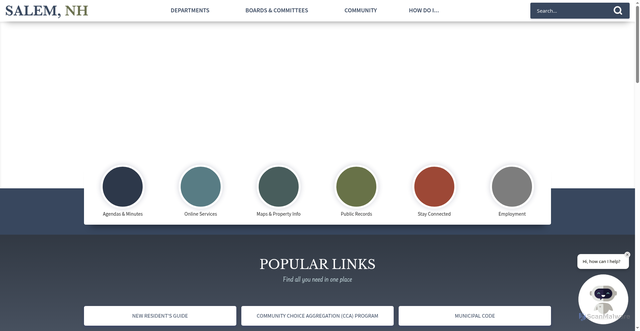 Security scan screenshot of https://salemnh.gov/