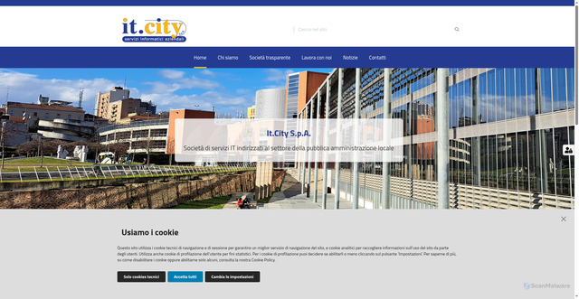 Security scan screenshot of https://www.itcity.it