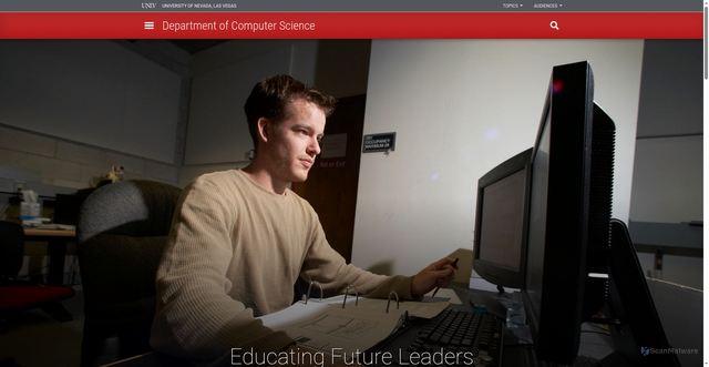 Security scan screenshot of https://cs.unlv.edu