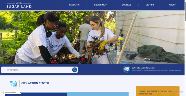Security scan screenshot of https://sugarlandtx.gov/