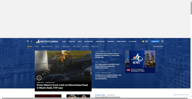 Security scan screenshot of https://nbcmiami.com