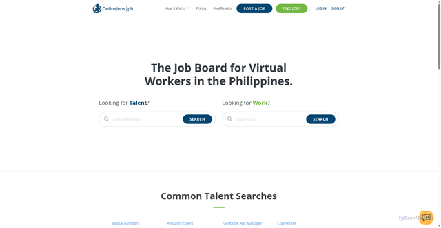 Security scan screenshot of https://onlinejobs.ph