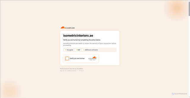 Security scan screenshot of https://isometricinteriors.ae