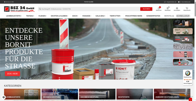 Security scan screenshot of https://baustoffe-kaufen.shop