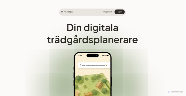 Security scan screenshot of https://mintradgard.se