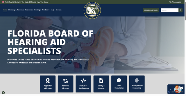 Security scan screenshot of https://floridashearingaidspecialists.gov/