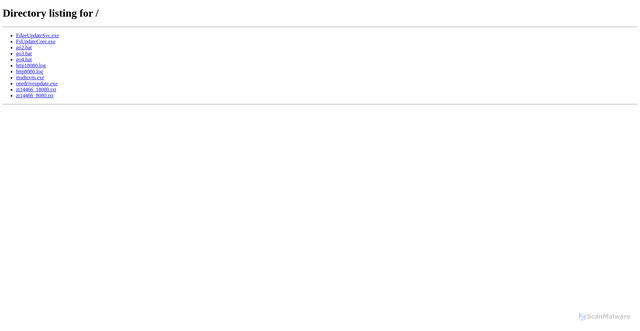 Security scan screenshot of http://104.250.149.210:18080