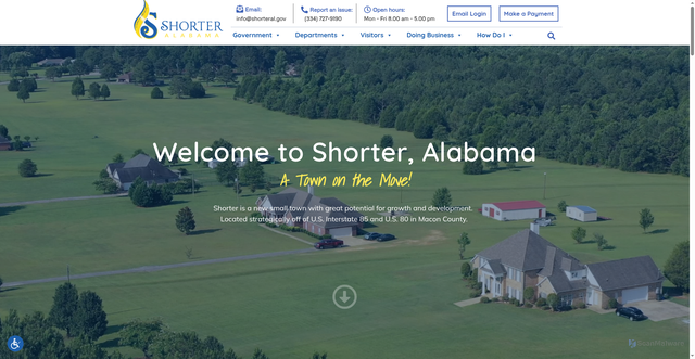 Security scan screenshot of https://shorteral.gov/