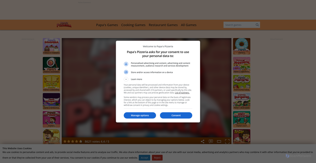 Security scan screenshot of https://papaspizzeria.io