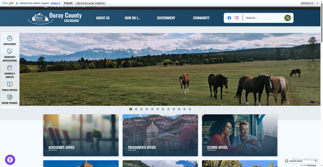 Security scan screenshot of https://ouraycountyco.gov/