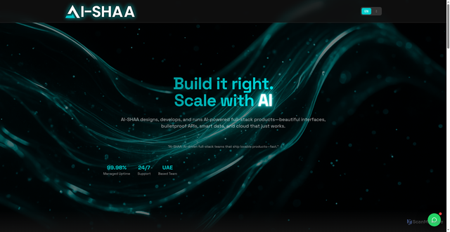Security scan screenshot of https://ai-shaa.pages.dev/