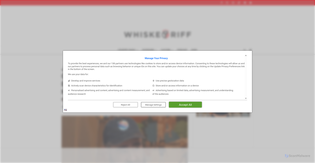 Security scan screenshot of https://www.whiskeyriff.com/2025/10/15/jason-kelce-sets-record-straight-on-fake-comments-about-bad-bunny-the-super-bowl-unless-you-hear-it-from-me-its-not-real/