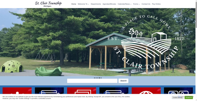 Security scan screenshot of https://stclairtwpmi.gov/