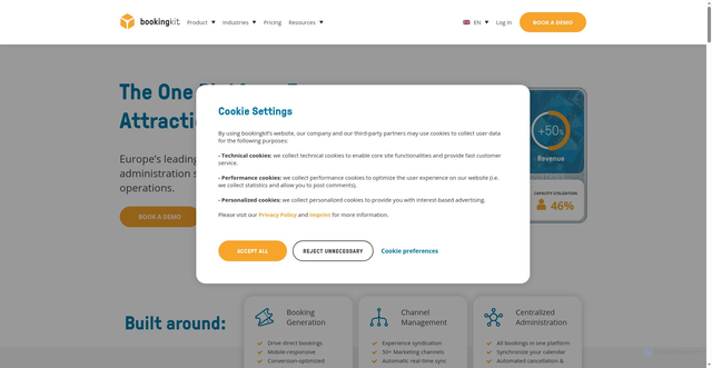 Security scan screenshot of https://bookingkit.net